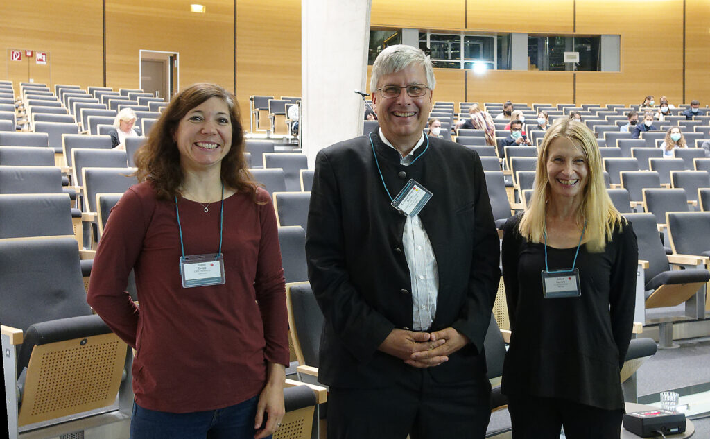 Our Director General with Judith Zaugg and Janna Saarela at EMBL Partnership Conference